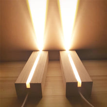 Load image into Gallery viewer, LED Wood Light Base (Usb)

