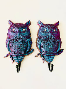 Owl Wall Hooks (pair)